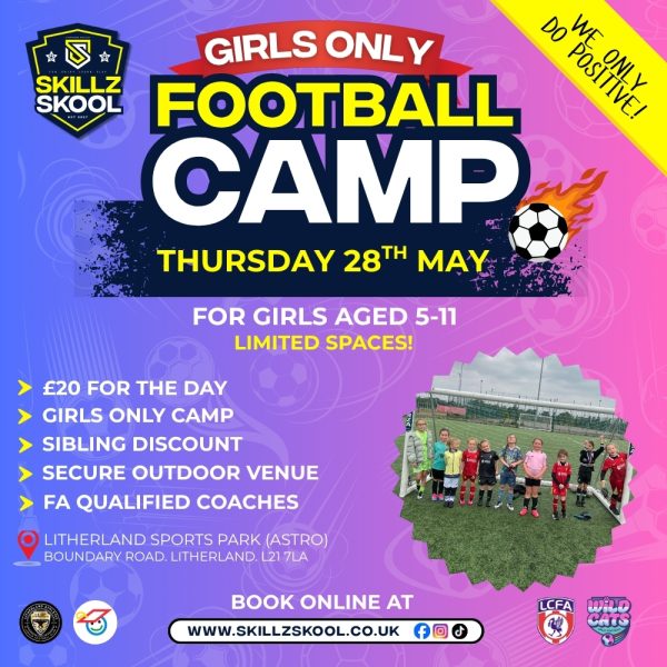 Girls only football camp